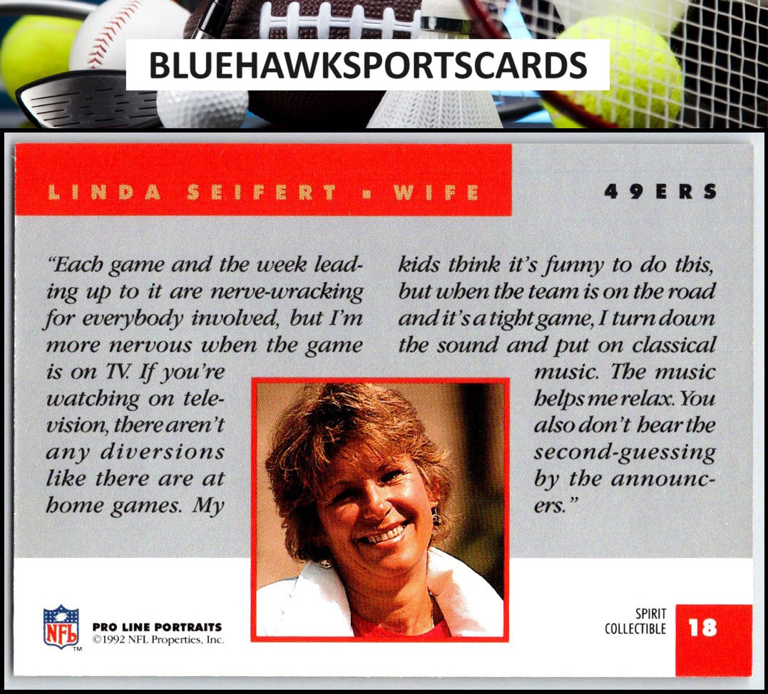 1992 Pro Line Portraits #18 Linda Seifert Wives