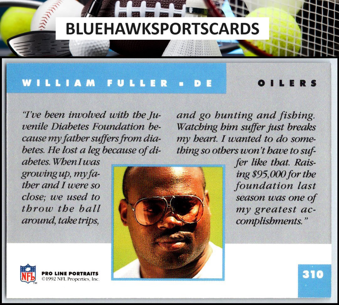 1992 Pro Line Portraits #310 William Fuller