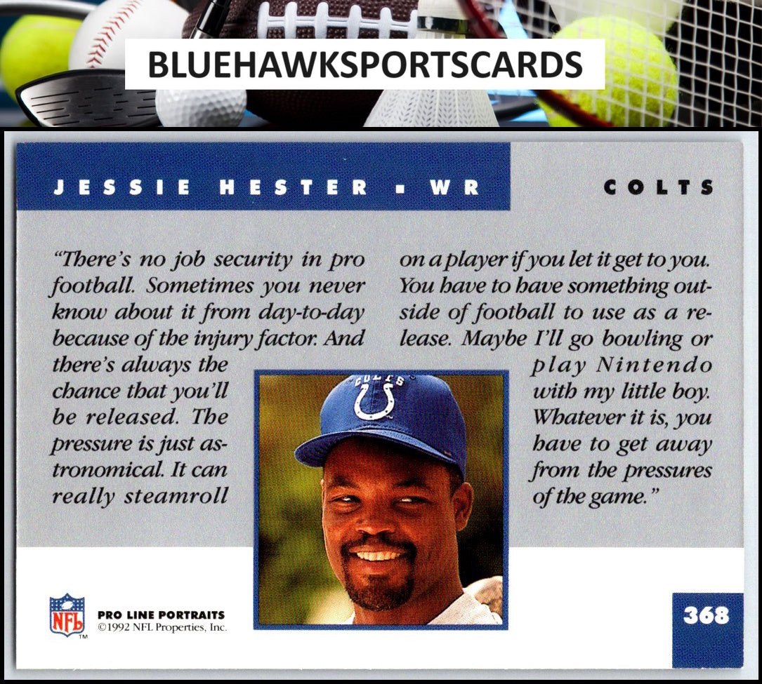 1992 Pro Line Portraits #368 Jessie Hester