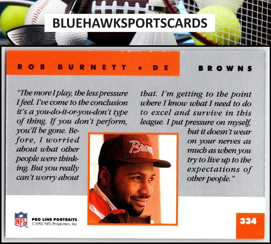1992 Pro Line Portraits #334 Rob Burnett