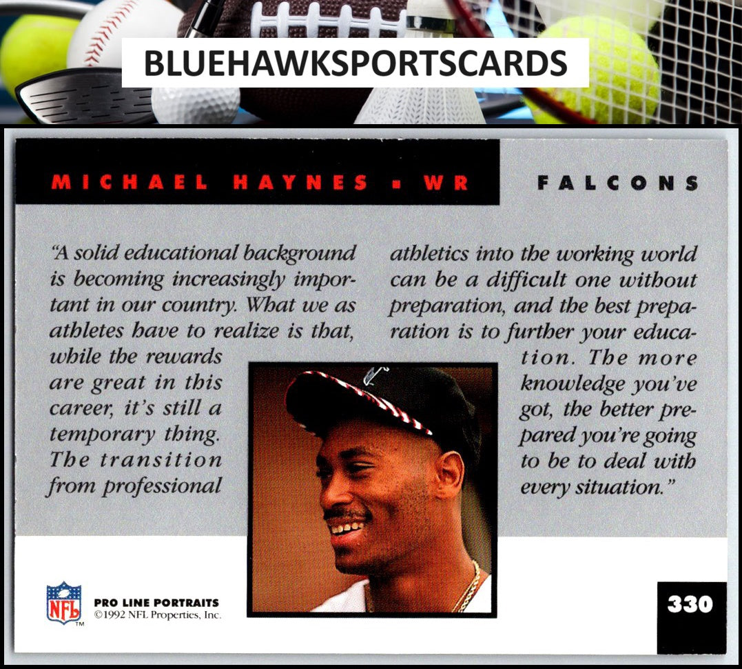 1992 Pro Line Portraits #330 Michael Haynes
