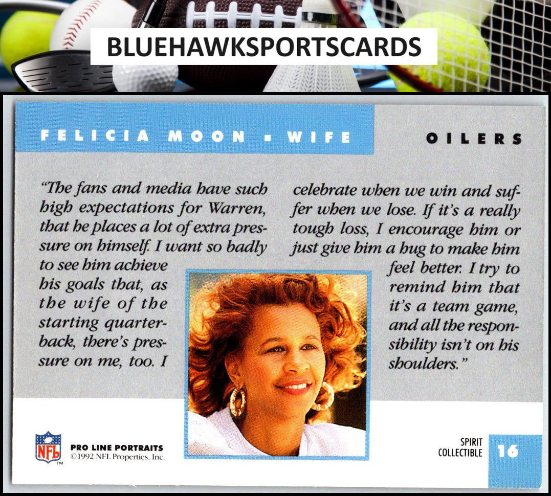 1992 Pro Line Portraits #16 Felicia Moon Wives