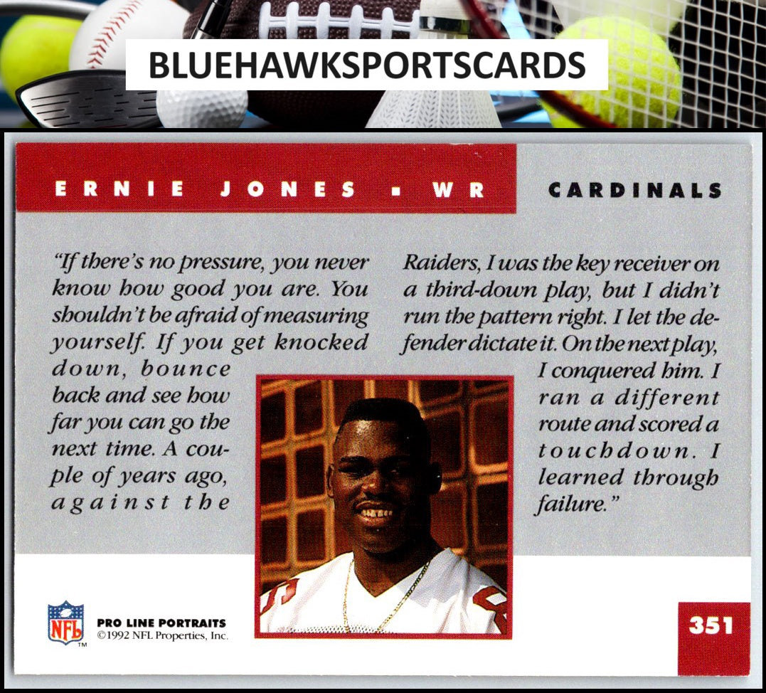 1992 Pro Line Portraits #351 Ernie Jones