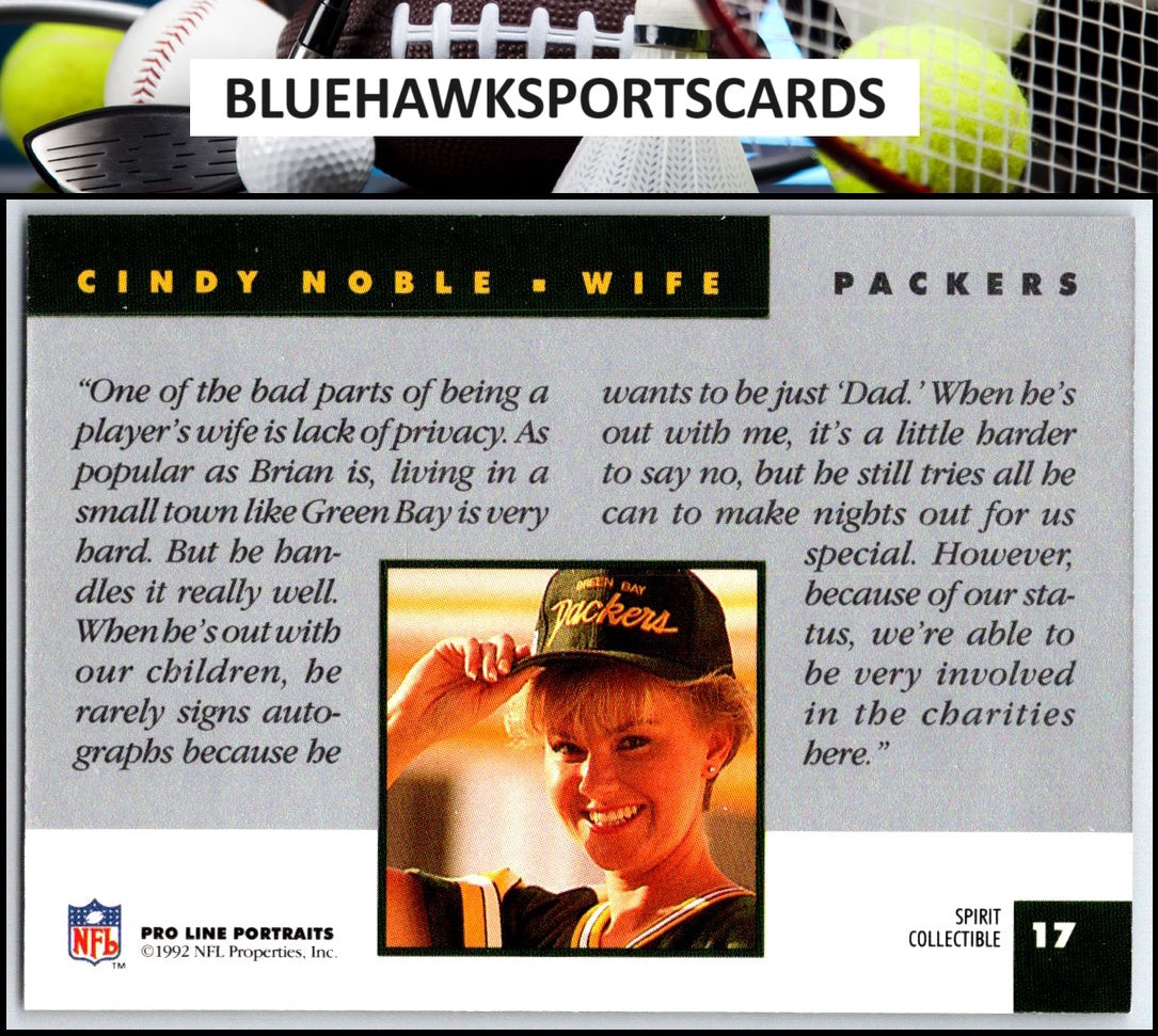 1992 Pro Line Portraits #17 Cindy Noble Wives