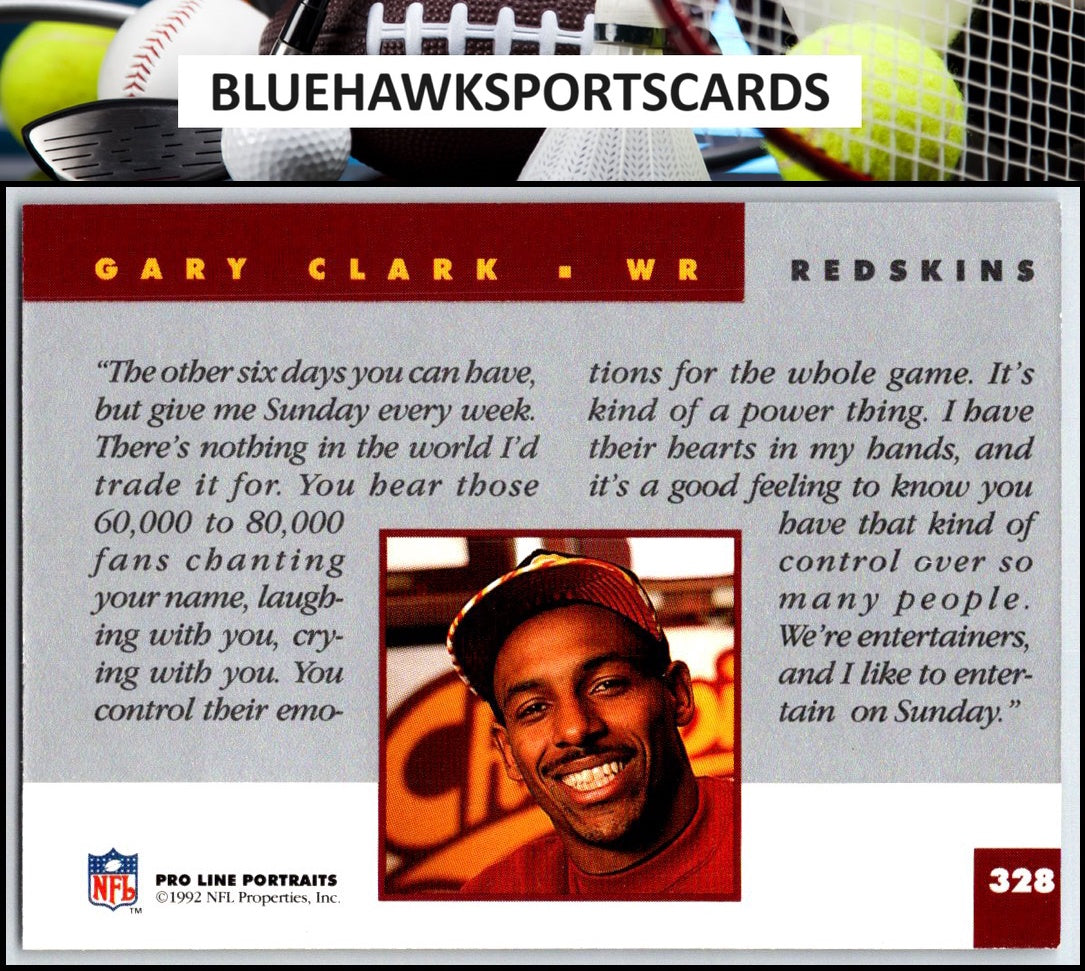 1992 Pro Line Portraits #328 Gary Clark