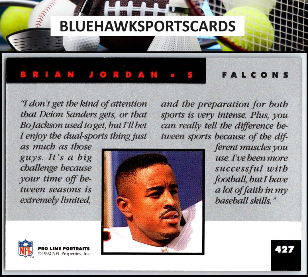1992 Pro Line Portraits #427 Brian Jordan