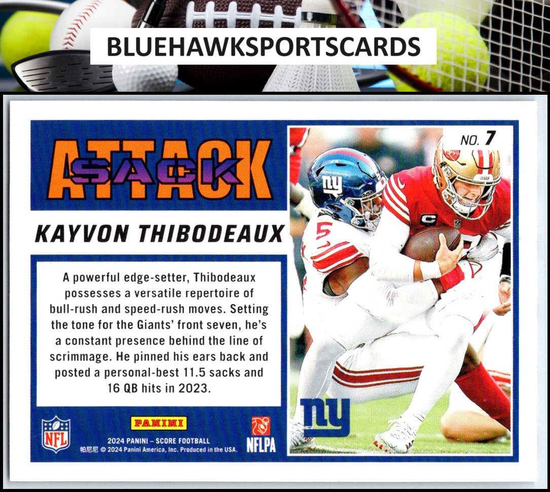 2024 Score #7 Kayvon Thibodeaux Sack Attack