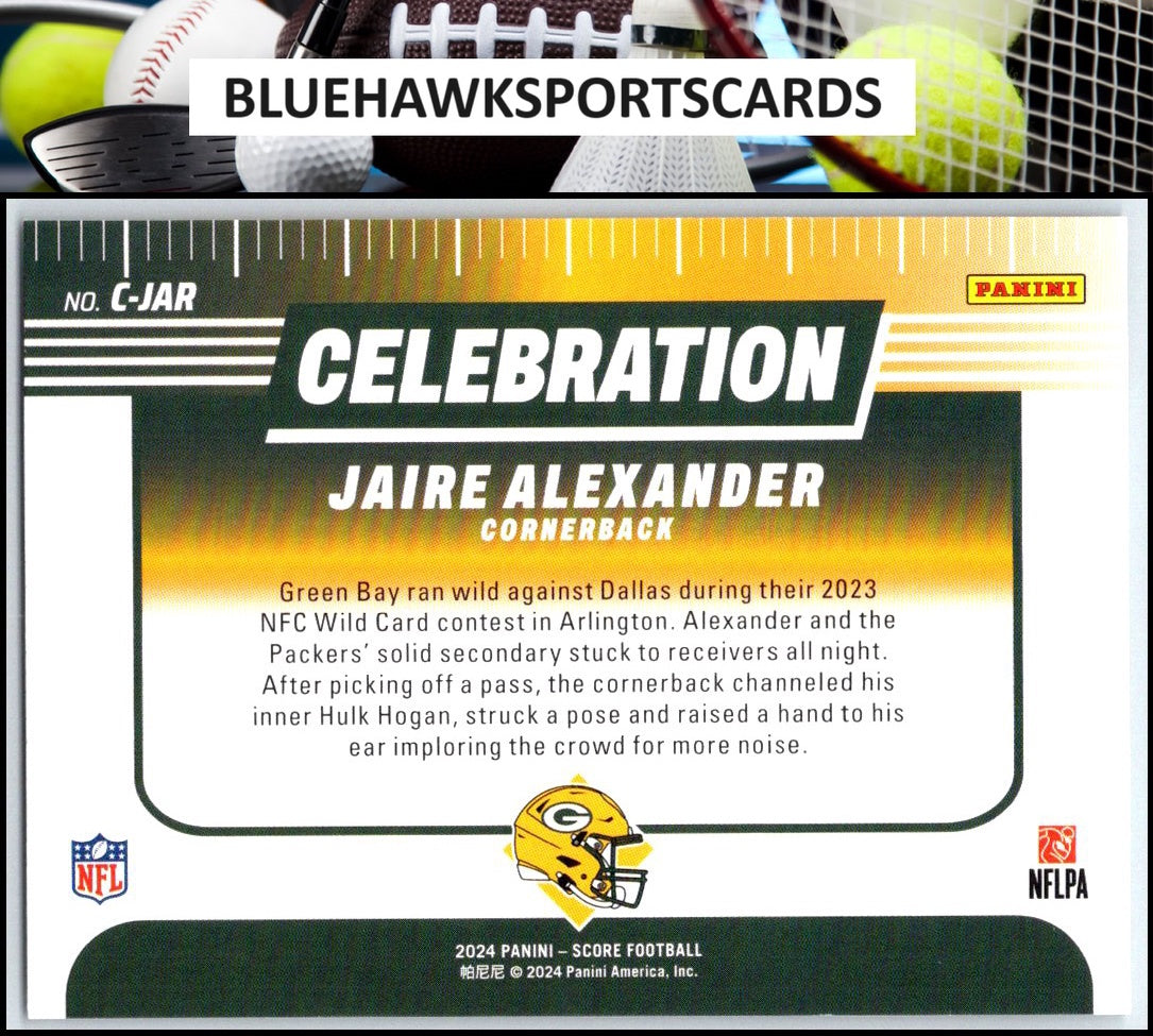 2024 Score #C-JAR Jaire Alexander Celebration
