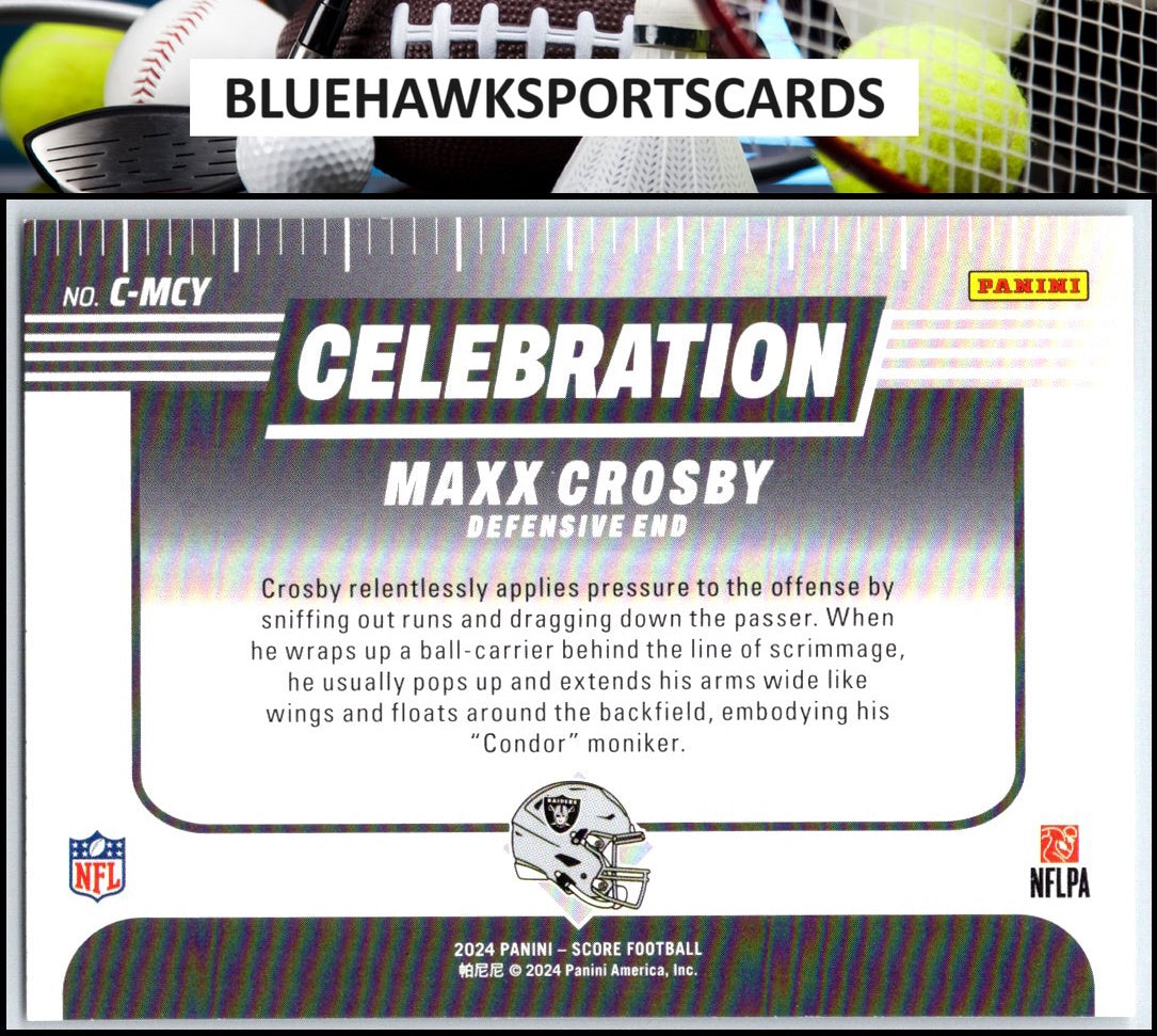 2024 Score #C-MCY Maxx Crosby Celebration