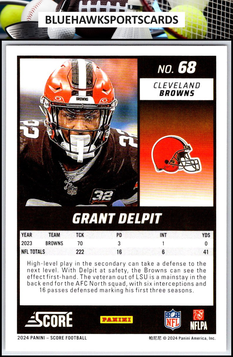 2024 Score #68 Grant Delpit Red