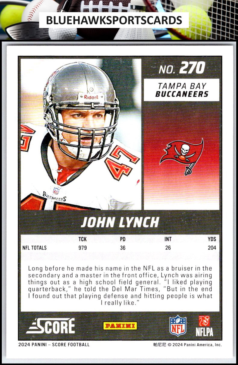 2024 Score #270 John Lynch Red