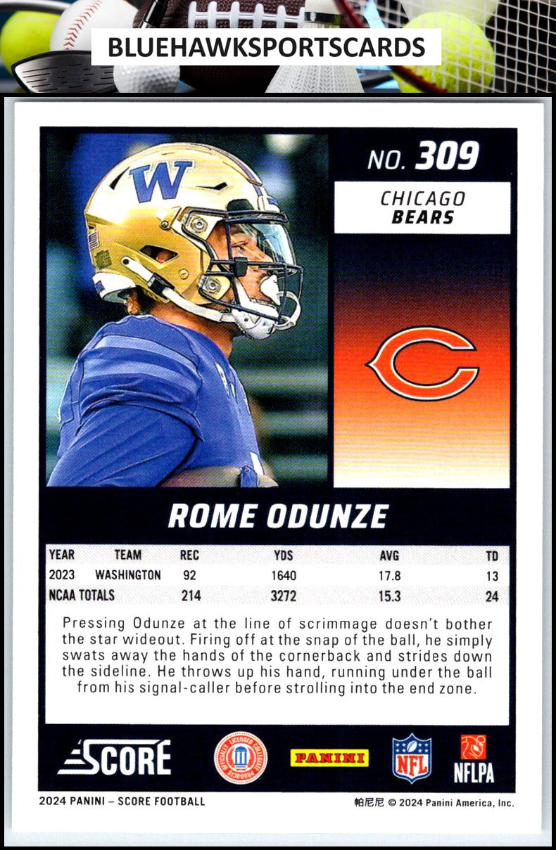 2024 Score #309 Rome Odunze