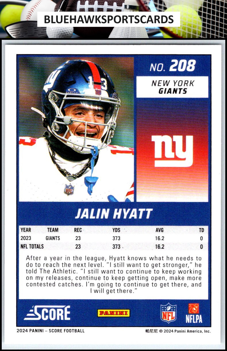 2024 Score #208 Jalin Hyatt
