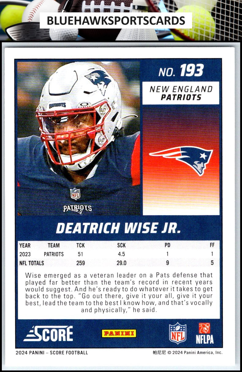 2024 Score #193 Deatrich Wise Jr.