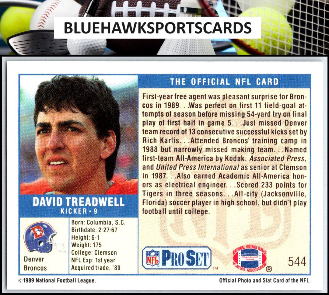 1989 Pro Set #544 David Treadwell