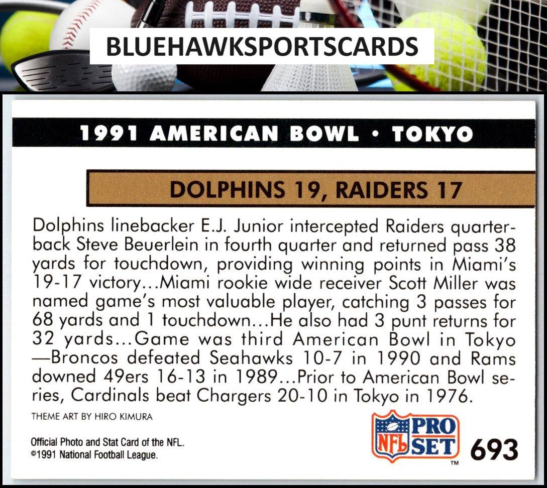 1991 Pro Set #693 1991 American Bowl * Tokyo