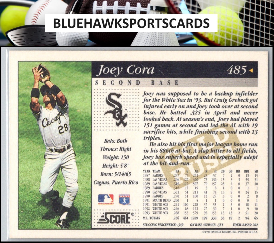 1994 Score #485 Joey Cora Gold Rush