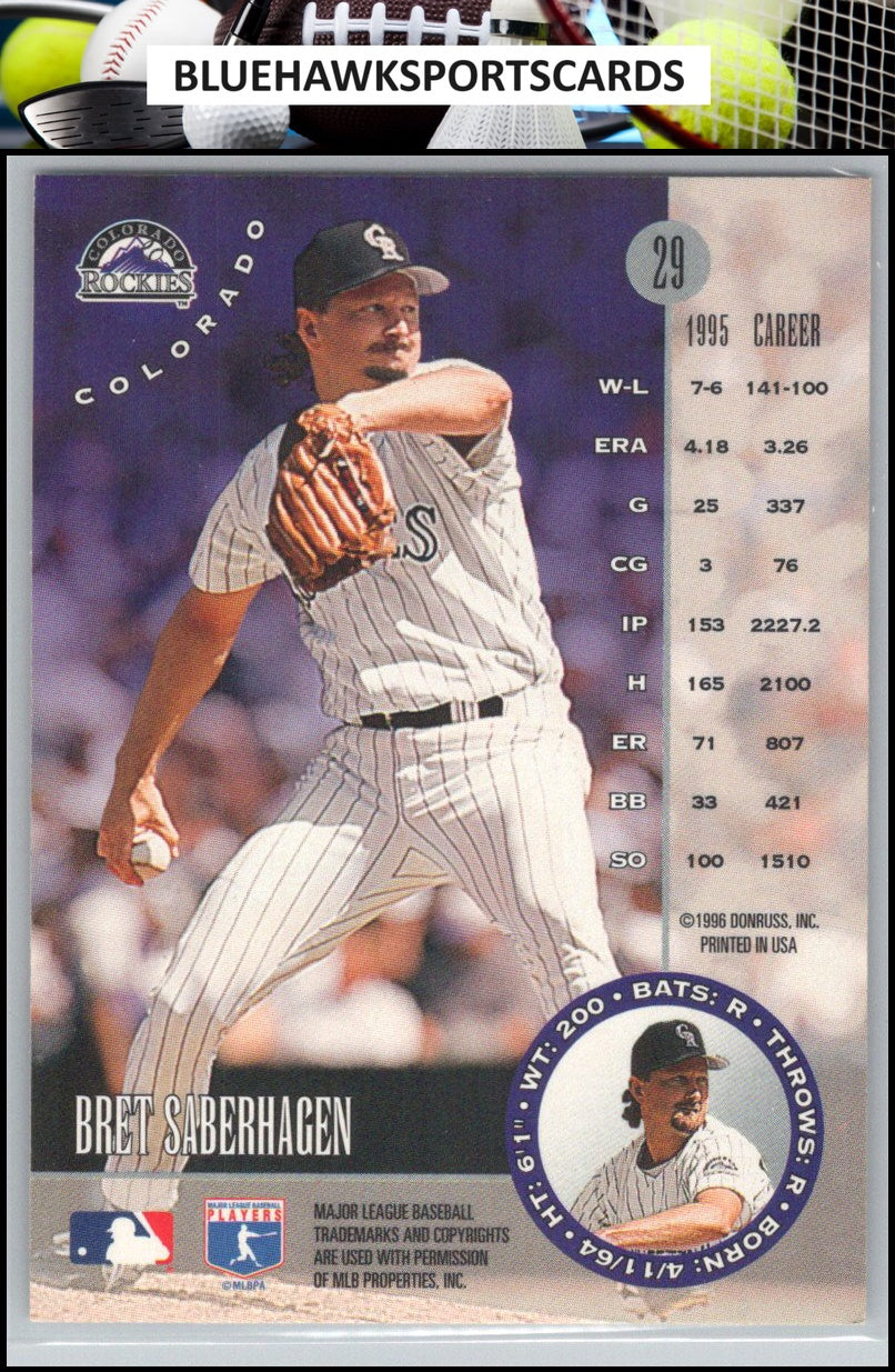 1996 Leaf #29 Bret Saberhagen