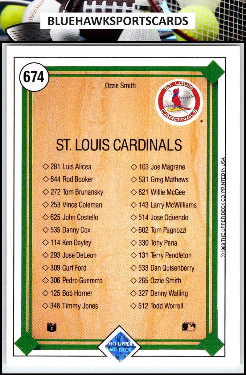 1989 Upper Deck #674 Ozzie Smith