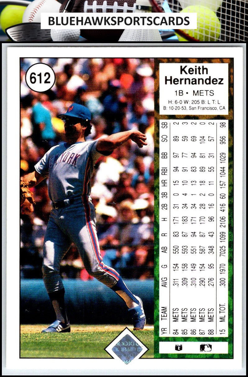 1989 Upper Deck #612 Keith Hernandez