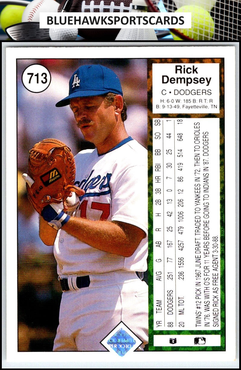 1989 Upper Deck #713 Rick Dempsey