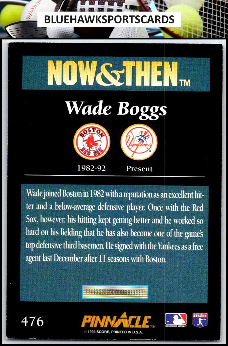 1993 Pinnacle #476 Wade Boggs