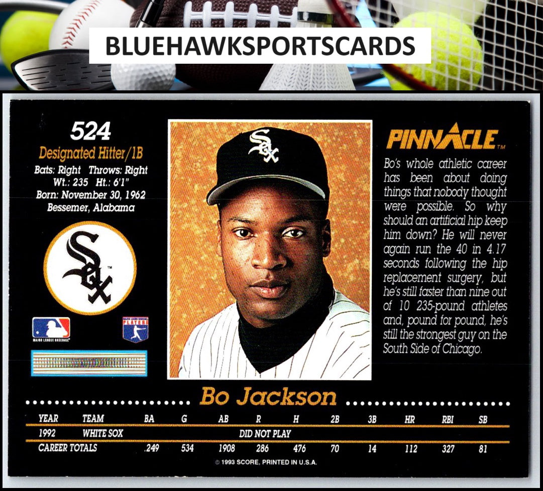 1993 Pinnacle #524 Bo Jackson