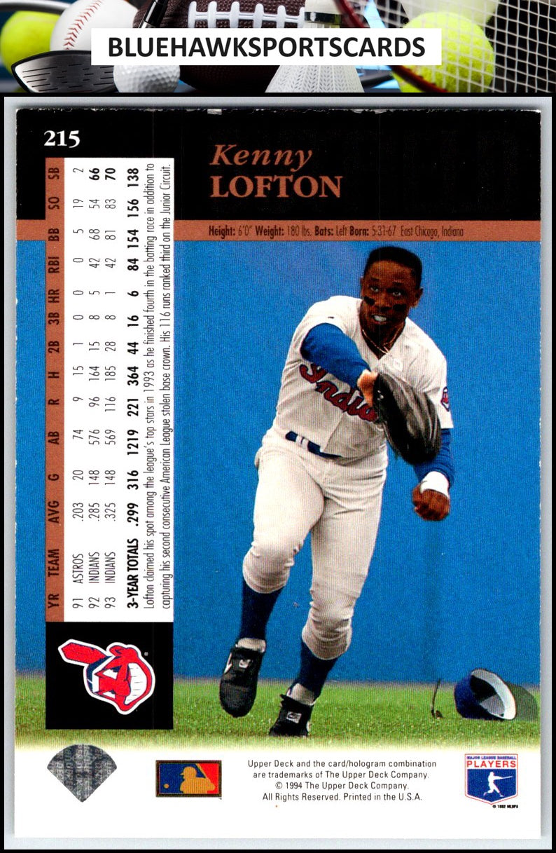 1994 Upper Deck #215 Kenny Lofton Electric Diamond
