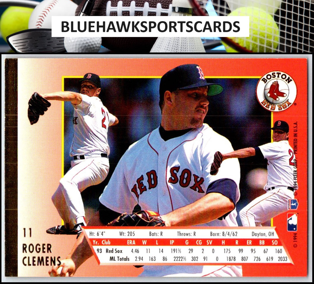 1994 Ultra #11 Roger Clemens