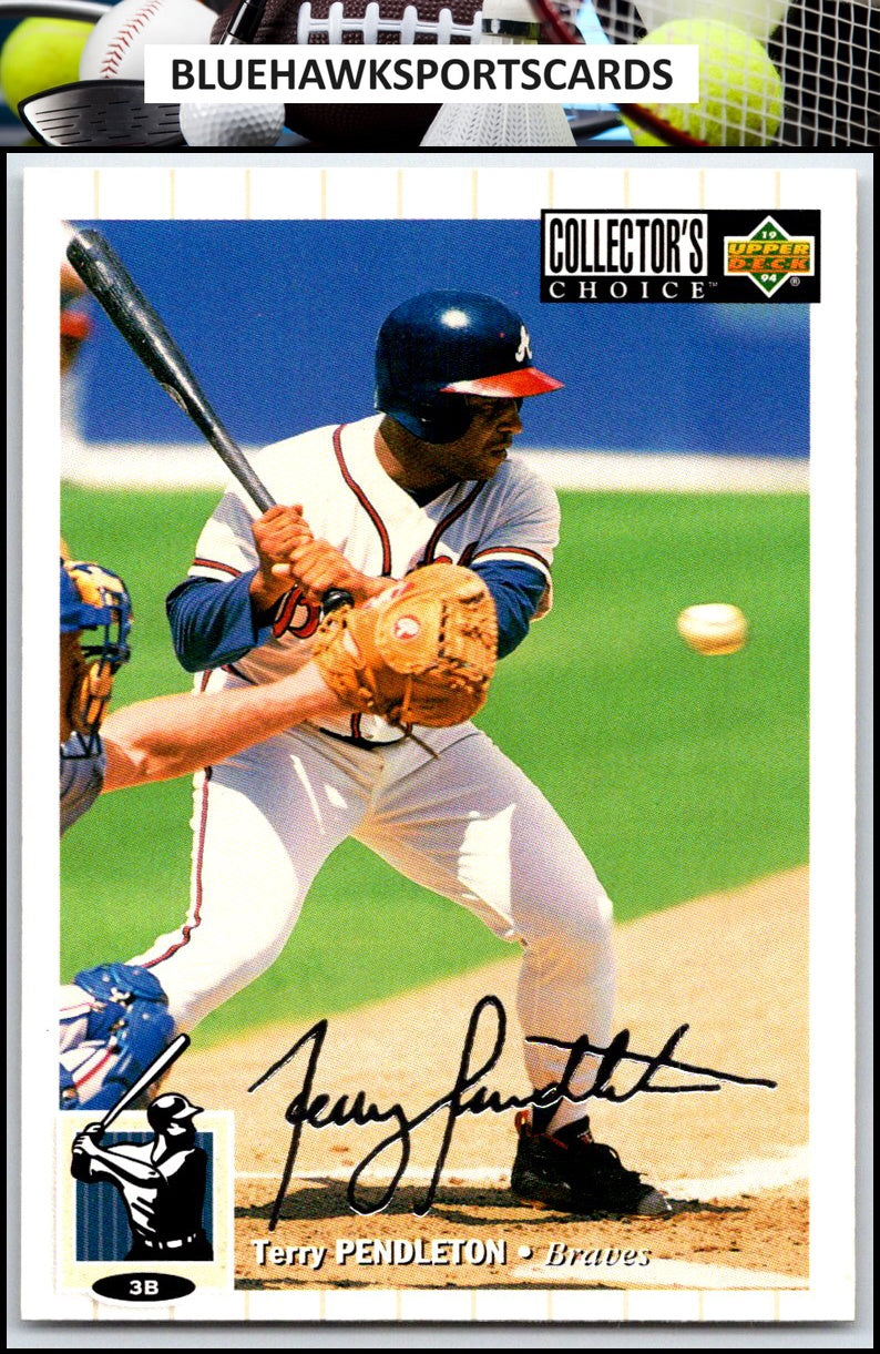 1994 Collector's Choice #372 Terry Pendleton Silver Signature