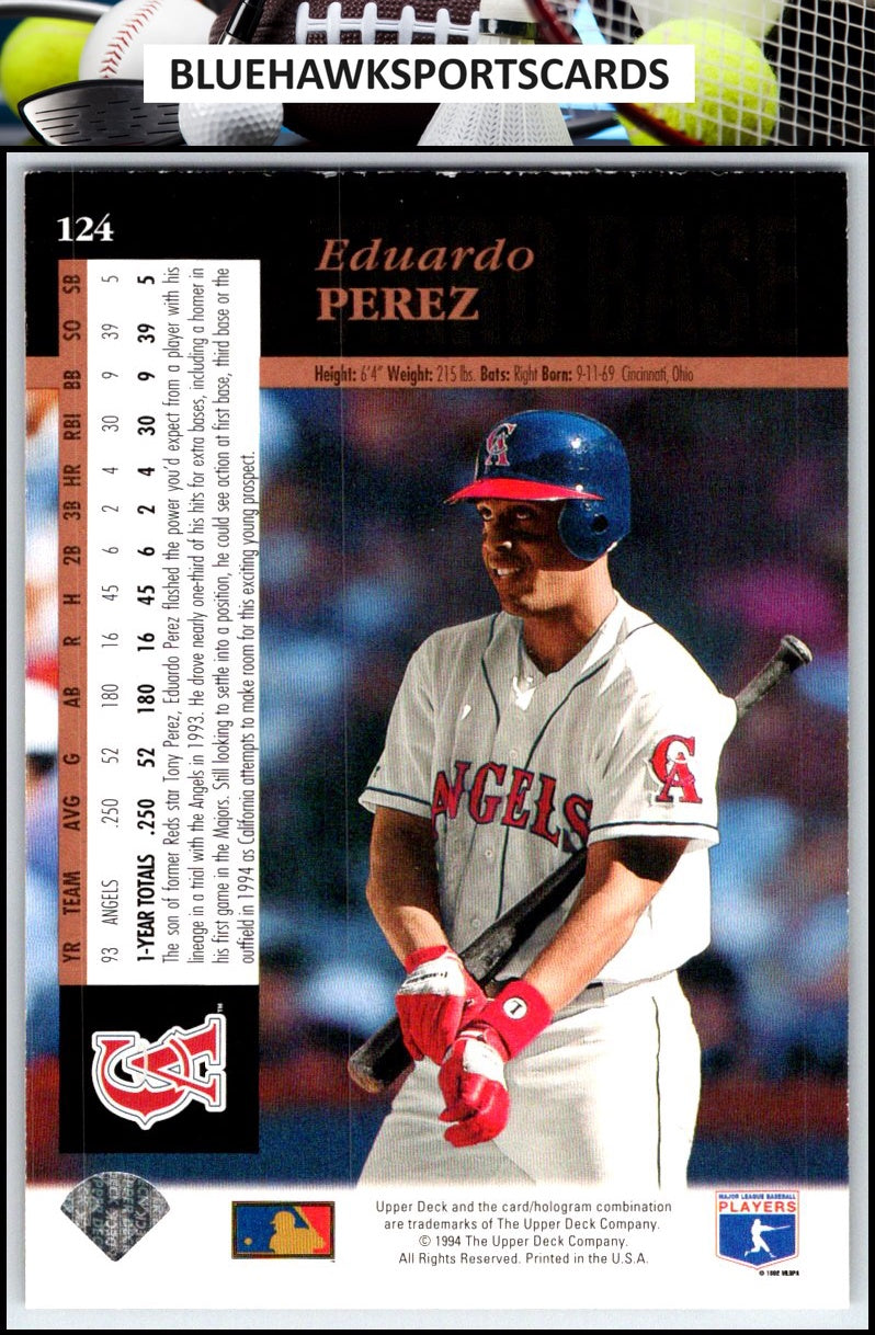 1994 Upper Deck #124 Eduardo Perez Electric Diamond