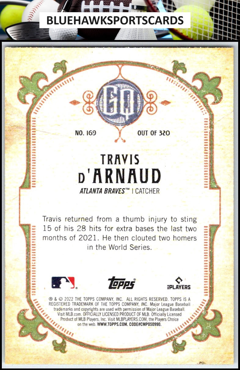 2022 Topps Gypsy Queen #169 Travis d'Arnaud