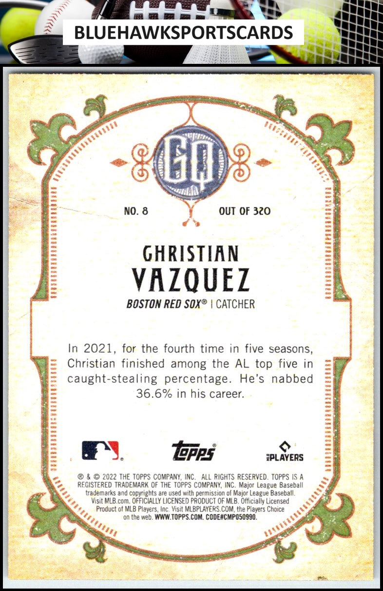 2022 Topps Gypsy Queen #8 Christian Vazquez