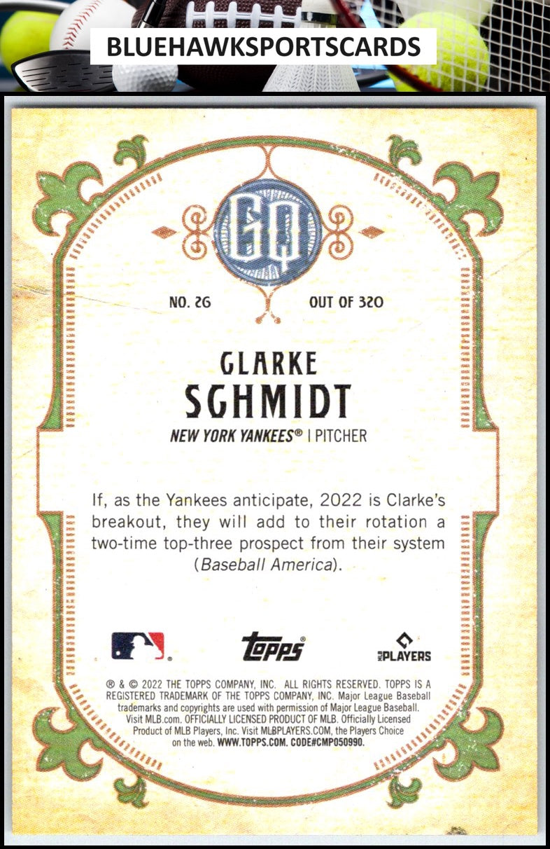 2022 Topps Gypsy Queen #26 Clarke Schmidt