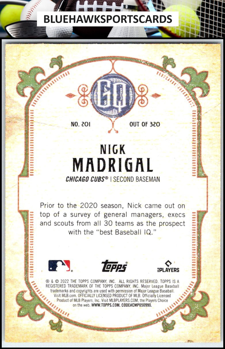 2022 Topps Gypsy Queen #201 Nick Madrigal