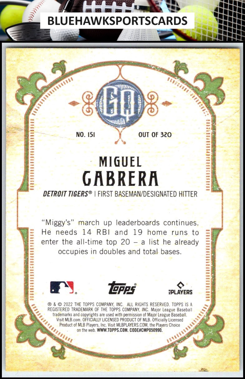2022 Topps Gypsy Queen #151 Miguel Cabrera