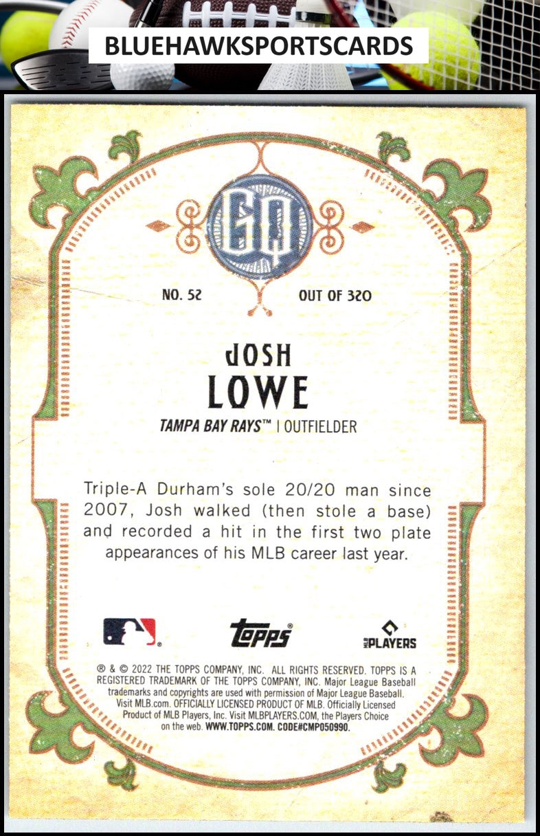 2022 Topps Gypsy Queen #52 Josh Lowe