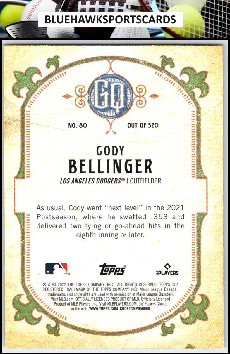 2022 Topps Gypsy Queen #80 Cody Bellinger