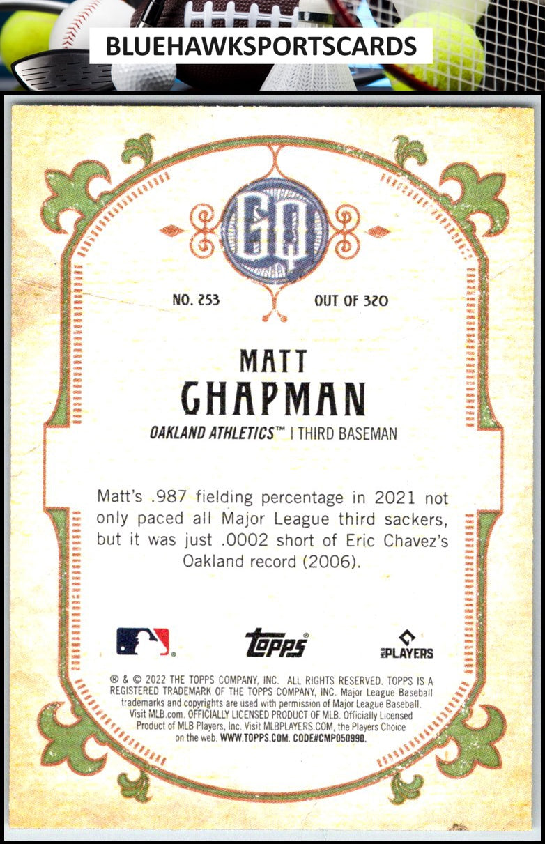 2022 Topps Gypsy Queen #253 Matt Chapman