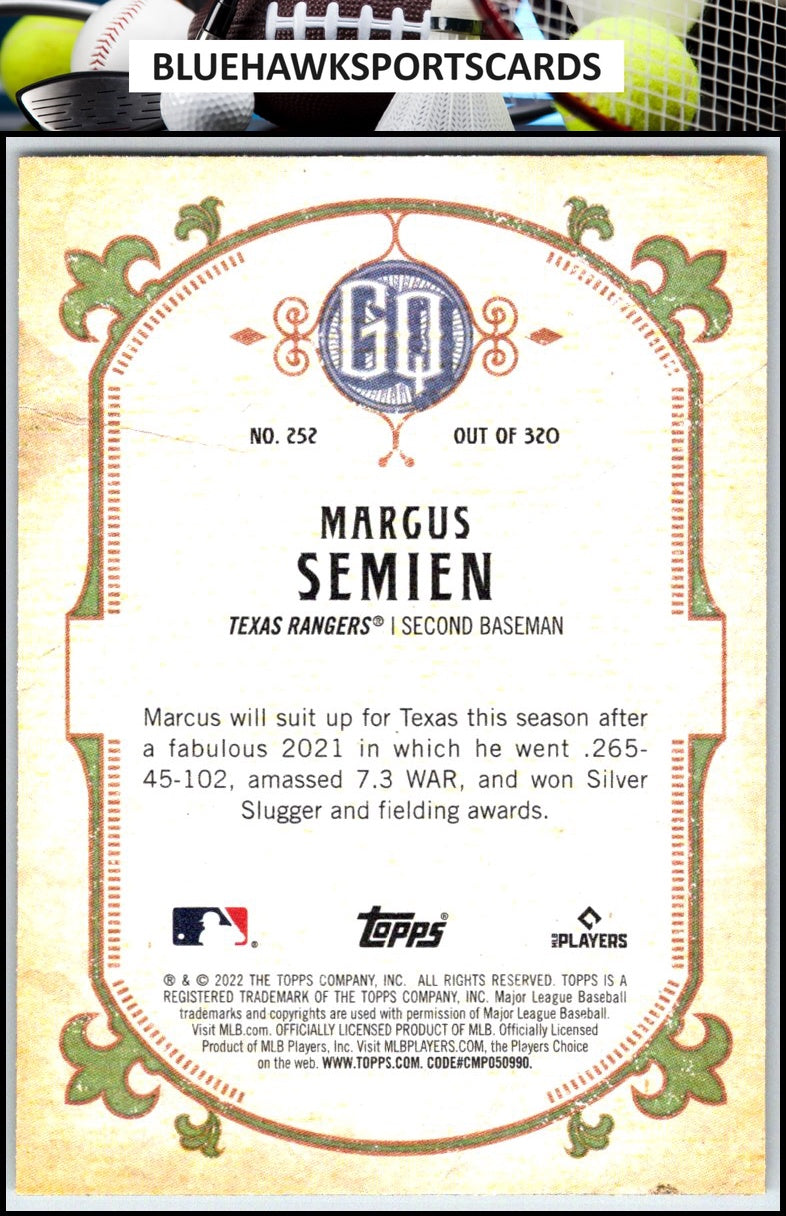 2022 Topps Gypsy Queen #252 Marcus Semien
