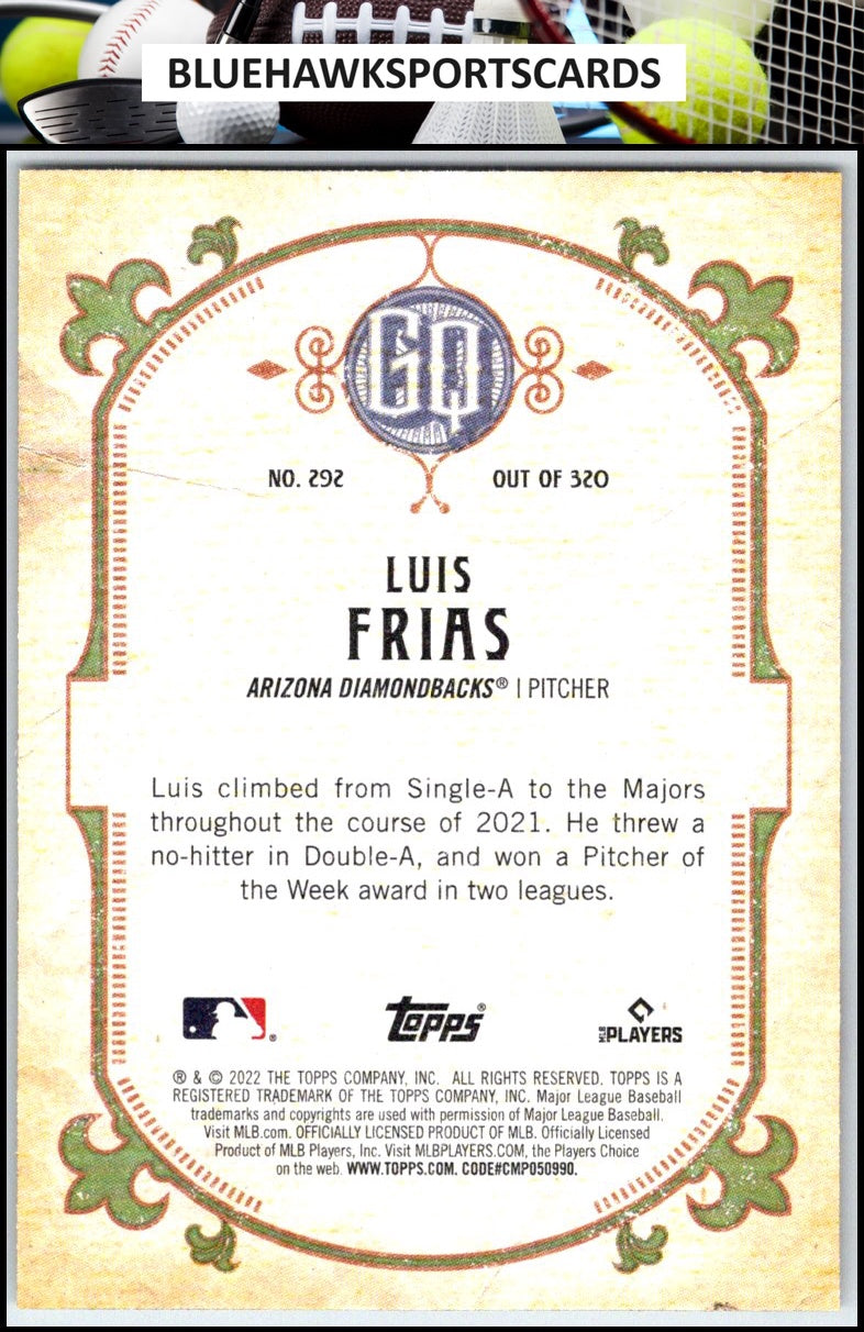 2022 Topps Gypsy Queen #292 Luis Frias