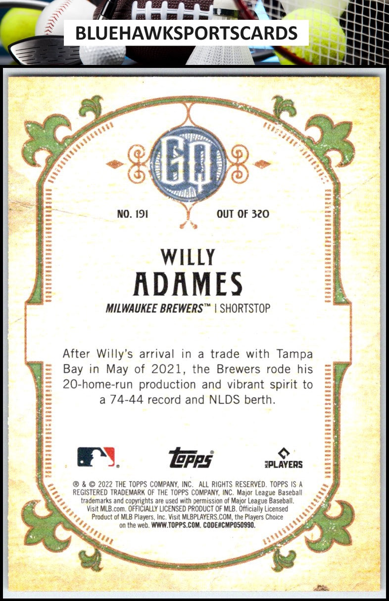 2022 Topps Gypsy Queen #191 Willy Adames