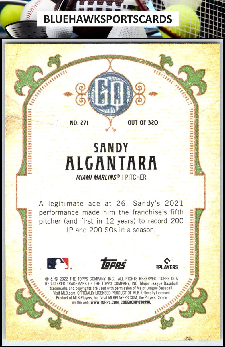 2022 Topps Gypsy Queen #271 Sandy Alcantara