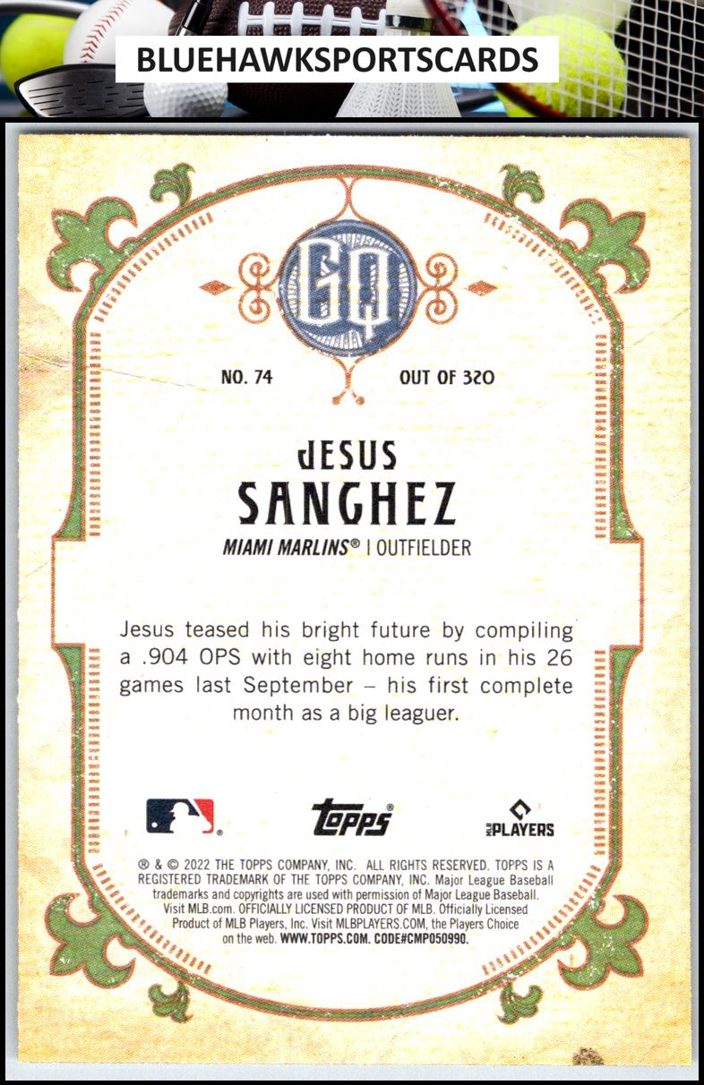 2022 Topps Gypsy Queen #74 Jesus Sanchez