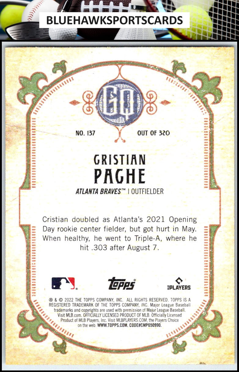 2022 Topps Gypsy Queen #137 Cristian Pache