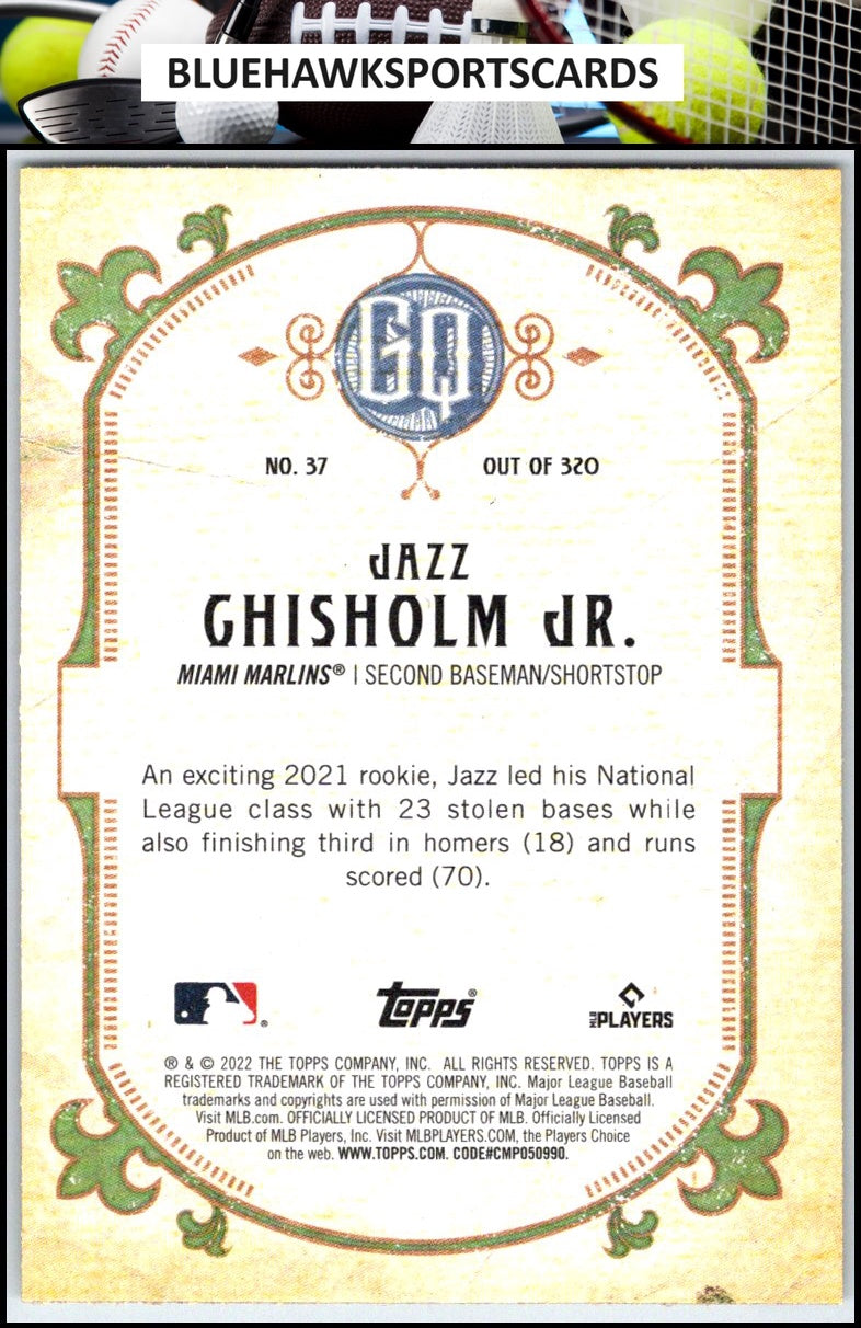 2022 Topps Gypsy Queen #37 Jazz Chisholm Jr.