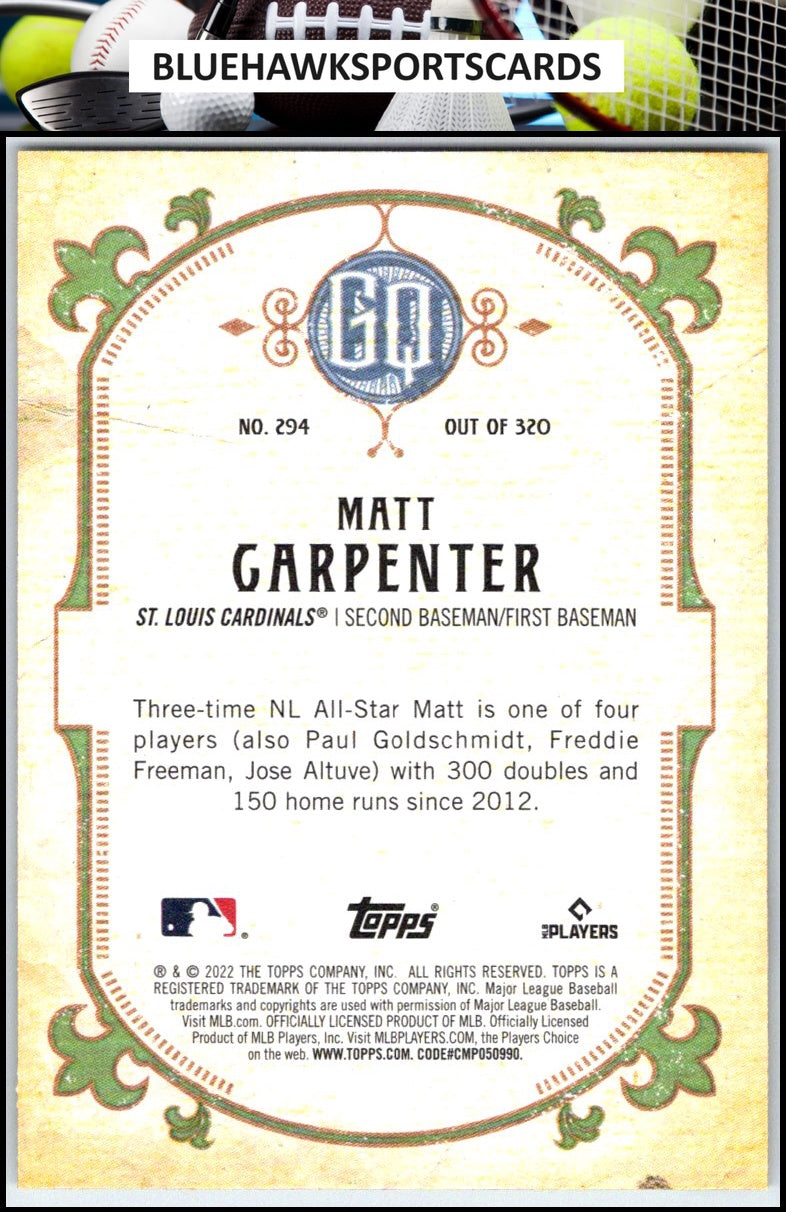 2022 Topps Gypsy Queen #294 Matt Carpenter