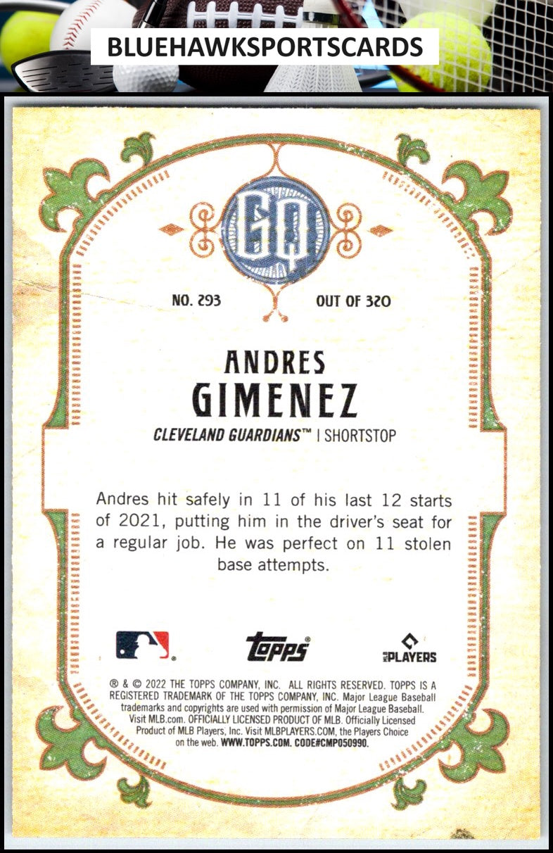 2022 Topps Gypsy Queen #293 Andres Gimenez