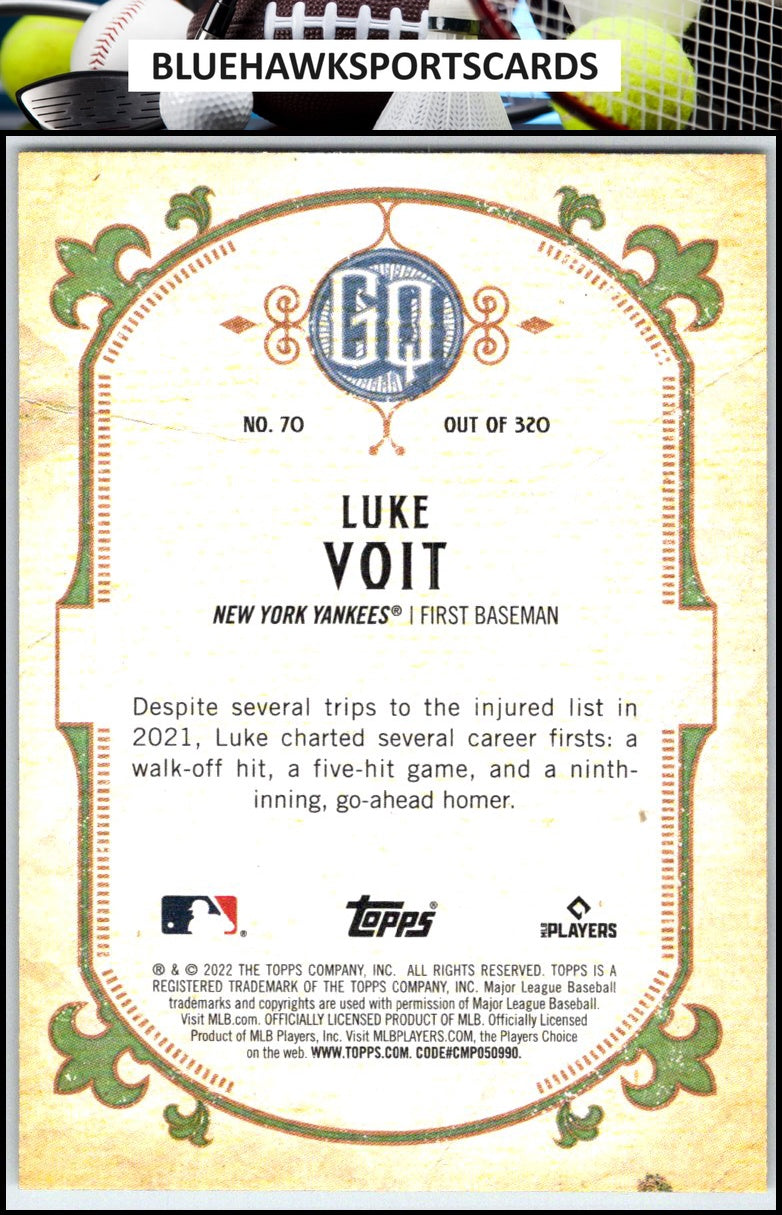2022 Topps Gypsy Queen #70 Luke Voit