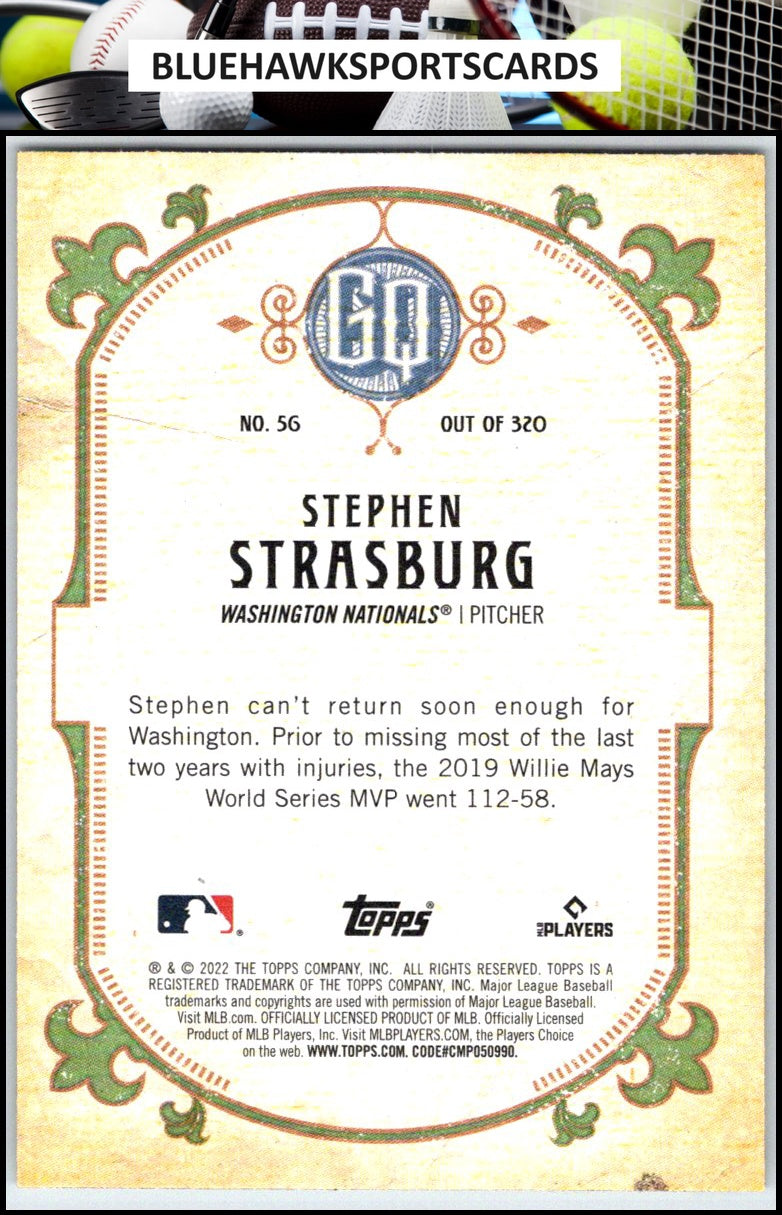 2022 Topps Gypsy Queen #56 Stephen Strasburg
